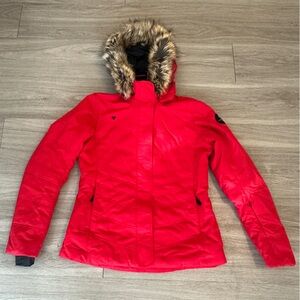 LIKE NEW Cherry Red Obermeyer Ski/Snowboard jacket- Size 4